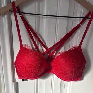 Victoria's Secret Bold Red Lace Bra